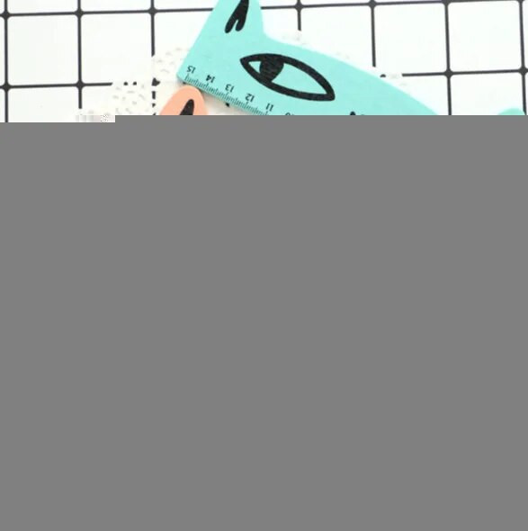 15cm Fresh Candy Color Χαριτωμένος γάτας ξύλινος χάρακας μέτρησης ίσιος χάρακας Εργαλείο διαφημιστικό δώρο χαρτικά