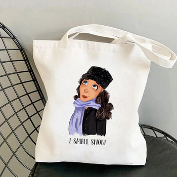 Shopper Gilmore Girl Hollow Φθινοπωρινό Φεστιβάλ Τυπωμένη τσάντα τσάντα γυναικεία Harajuku shopper τσάντα Τσάντα ώμου για ψώνια Τσάντα καμβά
