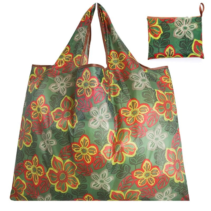 Jauns stils 210t poliesters Ūdensizturīgs salokāms liela rokassomu plecu soma uzglabāšanas soma atkārtoti izmantot rokassomu pludmales iepirkšanās ceļojumu soma