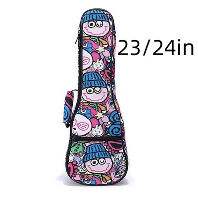 Ukuleles somas futrālis ūdensnecaurlaidīgs elektrisks 21 23/24 26 collas soprāna koncerts Tenora baritona mugursoma, pārnēsājama, pārnēsājama krāsaina