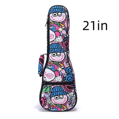 Ukuleles somas futrālis ūdensnecaurlaidīgs elektrisks 21 23/24 26 collas soprāna koncerts Tenora baritona mugursoma, pārnēsājama, pārnēsājama krāsaina