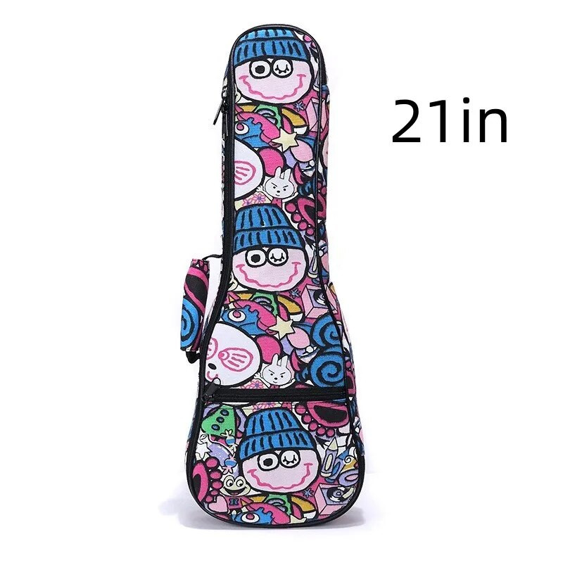 Ukuleles somas futrālis ūdensnecaurlaidīgs elektrisks 21 23/24 26 collas soprāna koncerts Tenora baritona mugursoma, pārnēsājama, pārnēsājama krāsaina