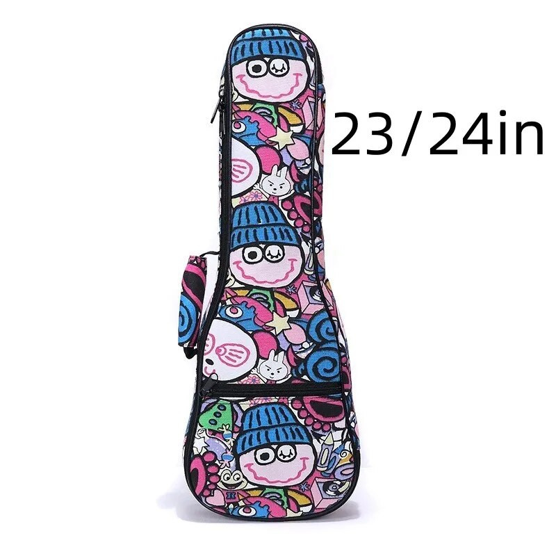 Ukuleles somas futrālis ūdensnecaurlaidīgs elektrisks 21 23/24 26 collas soprāna koncerts Tenora baritona mugursoma, pārnēsājama, pārnēsājama krāsaina