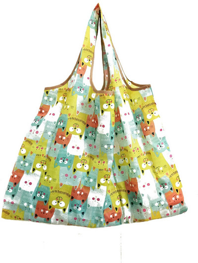 Unisex Πτυσσόμενη εύχρηστη τσάντα αγορών Επαναχρησιμοποιήσιμη θήκη Tote Recycle Αδιάβροχες τσάντες αποθήκευσης Δείγμα τσάντα ταξιδιού