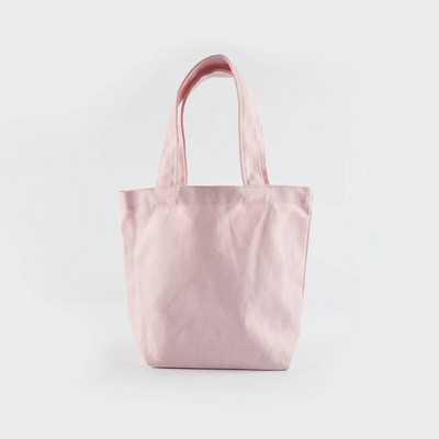 Vienkrāsains audekls Bento studentu pusdienu kastes soma ikdienišķa rokassoma Vienkārša iepirkumu somiņa Salokāmas auduma rokassomas Liela ietilpība