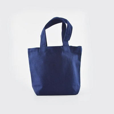 Vienkrāsains audekls Bento studentu pusdienu kastes soma ikdienišķa rokassoma Vienkārša iepirkumu somiņa Salokāmas auduma rokassomas Liela ietilpība