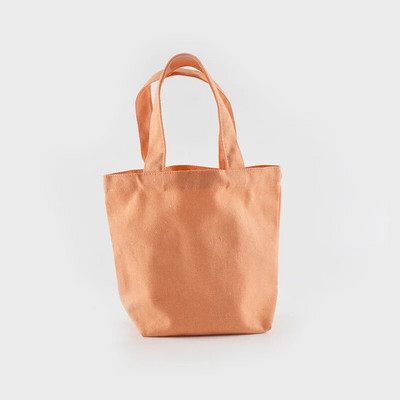 Vienkrāsains audekls Bento studentu pusdienu kastes soma ikdienišķa rokassoma Vienkārša iepirkumu somiņa Salokāmas auduma rokassomas Liela ietilpība