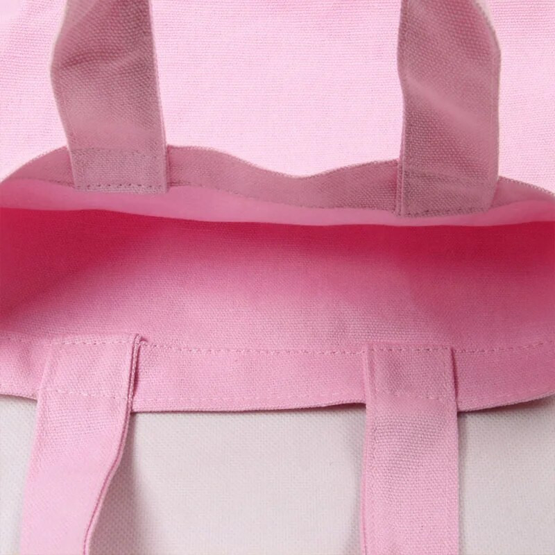 Vienkrāsains audekls Bento studentu pusdienu kastes soma ikdienišķa rokassoma Vienkārša iepirkumu somiņa Salokāmas auduma rokassomas Liela ietilpība