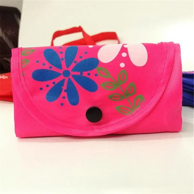 Νέα γυναικεία πτυσσόμενη τσάντα αγορών Επαναχρησιμοποιήσιμη Floral τσάντα μεγάλης χωρητικότητας Oxford υφασμάτινη καθημερινή τσάντα παντοπωλείου Ανθεκτική γυναικεία τσάντα