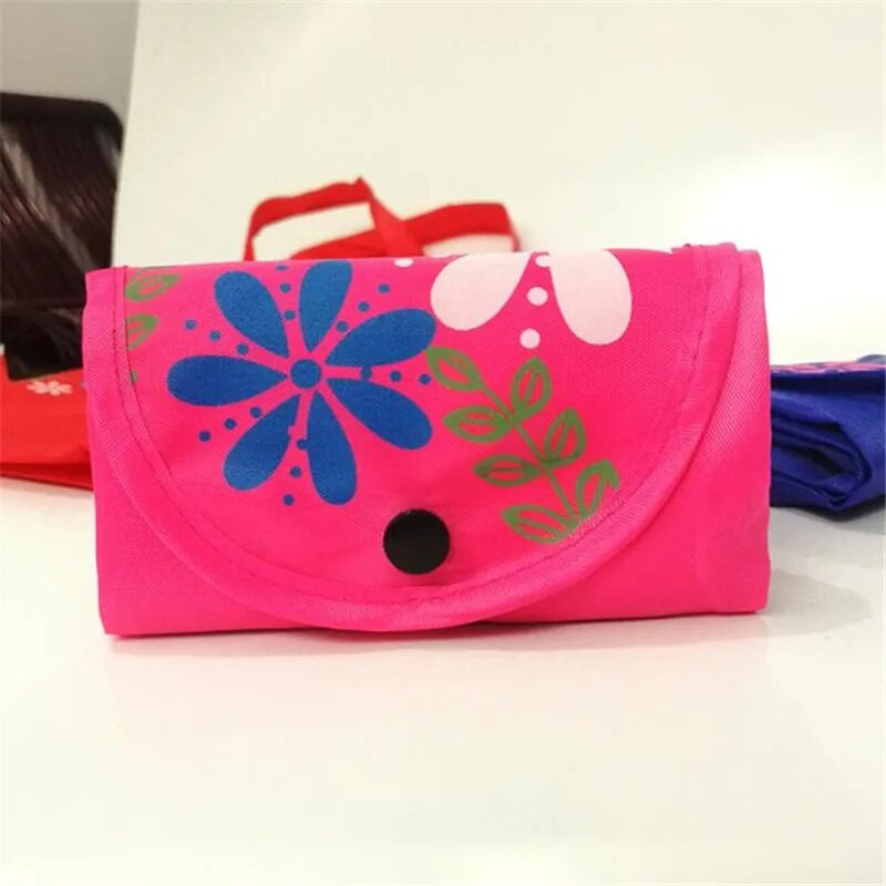 Νέα γυναικεία πτυσσόμενη τσάντα αγορών Επαναχρησιμοποιήσιμη Floral τσάντα μεγάλης χωρητικότητας Oxford υφασμάτινη καθημερινή τσάντα παντοπωλείου Ανθεκτική γυναικεία τσάντα