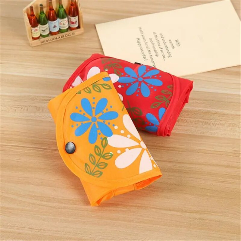 Νέα γυναικεία πτυσσόμενη τσάντα αγορών Επαναχρησιμοποιήσιμη Floral τσάντα μεγάλης χωρητικότητας Oxford υφασμάτινη καθημερινή τσάντα παντοπωλείου Ανθεκτική γυναικεία τσάντα