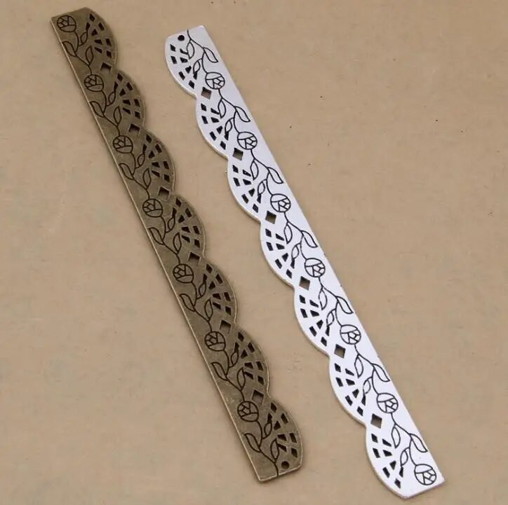 Ellen Brook 1 tk Kawaii retro vintage stiilis metallisulamist kassi pitsist joonlaud Järjehoidjad kooli kontoritarvete jaoks kirjatarbed