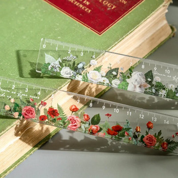 Χάρακας 15cm Daisy Rose Χάρακες Φοιτητών λουλουδιών Πολυλειτουργικοί DIY Εργαλεία σχεδίου Εργαλείο μέτρησης Σχολικό προμήθειες σχεδίου γραφείου