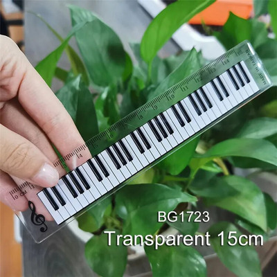 1 gab. Mūzikas lineālie lineāli sākumskolas skolēni, bērnu gleznošana, mērogi, radošie lineāli, biroja piederumu vairumtirdzniecība