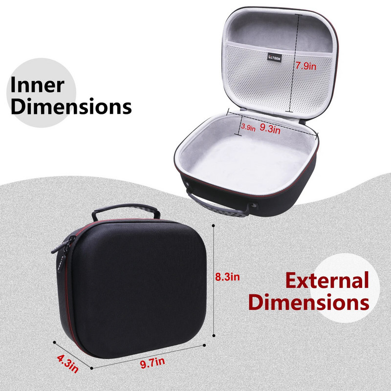 LTGEM EVA cietais futrālis AstroAI gaisa kompresora riepu piepūšamajam pārnēsājamam gaisa sūkņa velosipēdam, baloniem un citiem piepūšamiem priekšmetiem