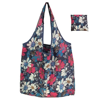 Νέα μόδα Floral πτυσσόμενη τσάντα αγορών Tote Travel Eco επαναχρησιμοποιήσιμες τσάντες αγορών Φορητές τσάντες ώμου τσάντες παντοπωλείου Τσάντα αποθήκευσης