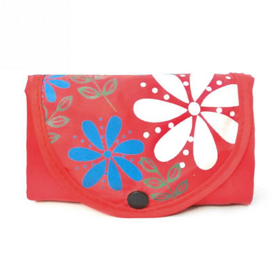 Sieviešu salokāma iepirkumu soma Lielas ietilpības pārnēsājama rokassomiņa Ikdienišķa ziedu soma, videi draudzīga iepirkumu soma, sprādze, pārtikas preču somas