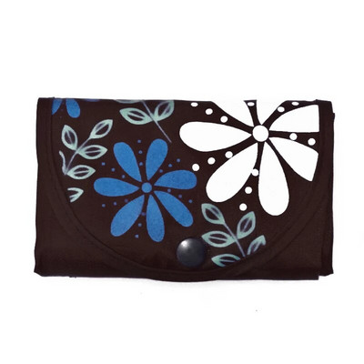 Sieviešu salokāma iepirkumu soma Lielas ietilpības pārnēsājama rokassomiņa Ikdienišķa ziedu soma, videi draudzīga iepirkumu soma, sprādze, pārtikas preču somas