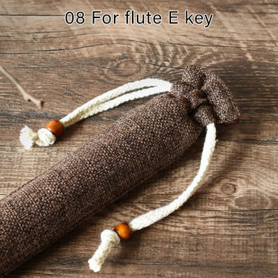 Vienkrāsains auduma flautas soma flautas uzglabāšanas maisiņš Tautas stila flautas soma Flautas auduma soma Mūzikas instrumentu uzglabāšanas konteiners