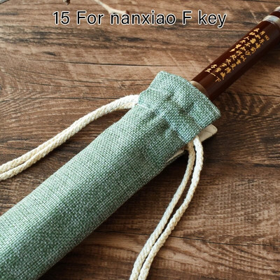 Vienkrāsains auduma flautas soma flautas uzglabāšanas maisiņš Tautas stila flautas soma Flautas auduma soma Mūzikas instrumentu uzglabāšanas konteiners