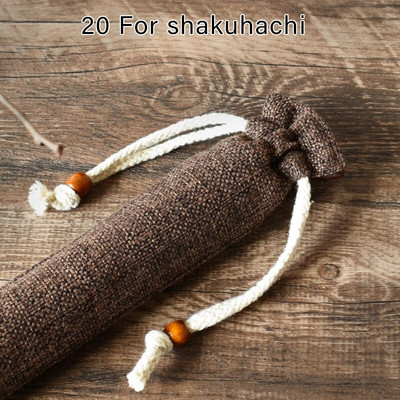 Vienkrāsains auduma flautas soma flautas uzglabāšanas maisiņš Tautas stila flautas soma Flautas auduma soma Mūzikas instrumentu uzglabāšanas konteiners