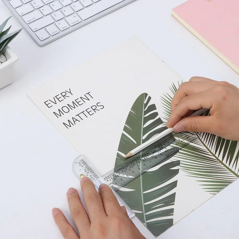 1 τεμ. 6 ιντσών Τ-τετράγωνο χάρακας Διαφανές ακρυλικό ίντσες και μετρικές μετρήσεις Ίσιος χάρακας DIY Εργαλείο σχεδίασης Εργαλεία τέχνης Προμήθειες γραφικής ύλης