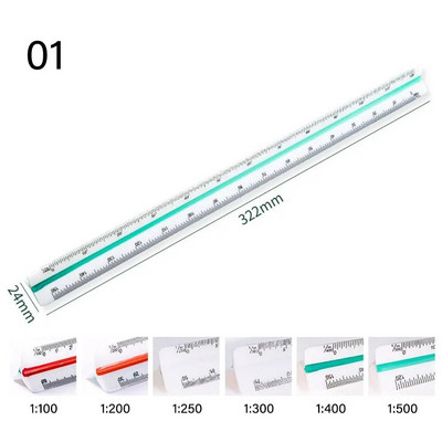 30 CM studentu projektēšanas lineāls rasēšanas rīka mērogs Lineāls arhitekts inženieris trīsstūra lineāls tehniskais lineāls