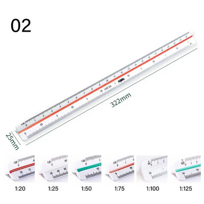 30 CM studentu projektēšanas lineāls rasēšanas rīka mērogs Lineāls arhitekts inženieris trīsstūra lineāls tehniskais lineāls