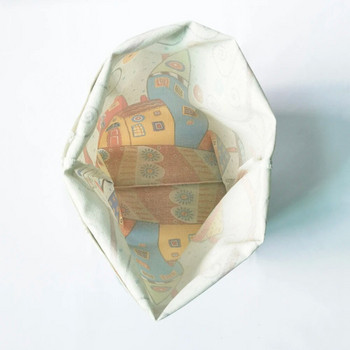 Винтидж арт чанта за пазаруване през рамо с абстрактна цветна геометрия на Bauhaus Дамски пазарски чанти с двоен принт Ежедневни дамски платнени чанти