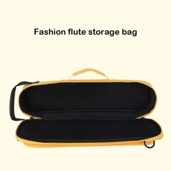 Чанта за съхранение на флейта с голям капацитет с 16 дупки и 17 дупки Аксесоар за протектор за парти, пътуване, преносима регулируема чанта за носене