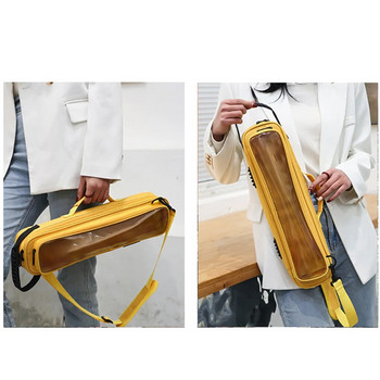 Чанта за съхранение на флейта с голям капацитет с 16 дупки и 17 дупки Аксесоар за протектор за парти, пътуване, преносима регулируема чанта за носене