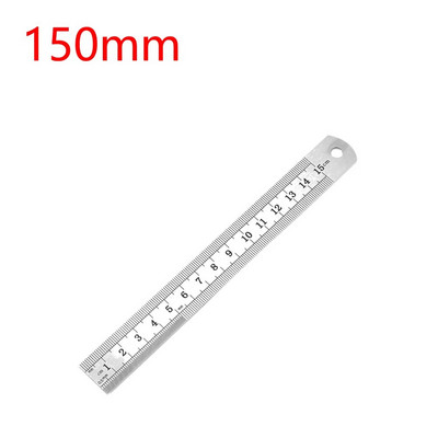 1 τεμ. Straightedge Μεταλλική Ζυγαριά Ανοξείδωτη Ίσια Χάρακας Διπλή Πλευρική Ζυγαριά Μεταλλικός Χάρακας Μέτρηση Χαρτικά Εργαλεία Σχεδίασης