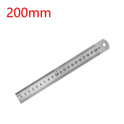 1 τεμ. Straightedge Μεταλλική Ζυγαριά Ανοξείδωτη Ίσια Χάρακας Διπλή Πλευρική Ζυγαριά Μεταλλικός Χάρακας Μέτρηση Χαρτικά Εργαλεία Σχεδίασης