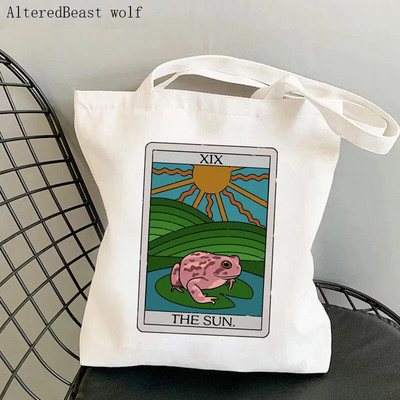 Sieviešu pircēju soma sēne jauka varde Apdrukāta Kawaii soma Harajuku iepirkšanās audekls Shopper Bag meitenes rokassoma Tote plecu sieviešu soma