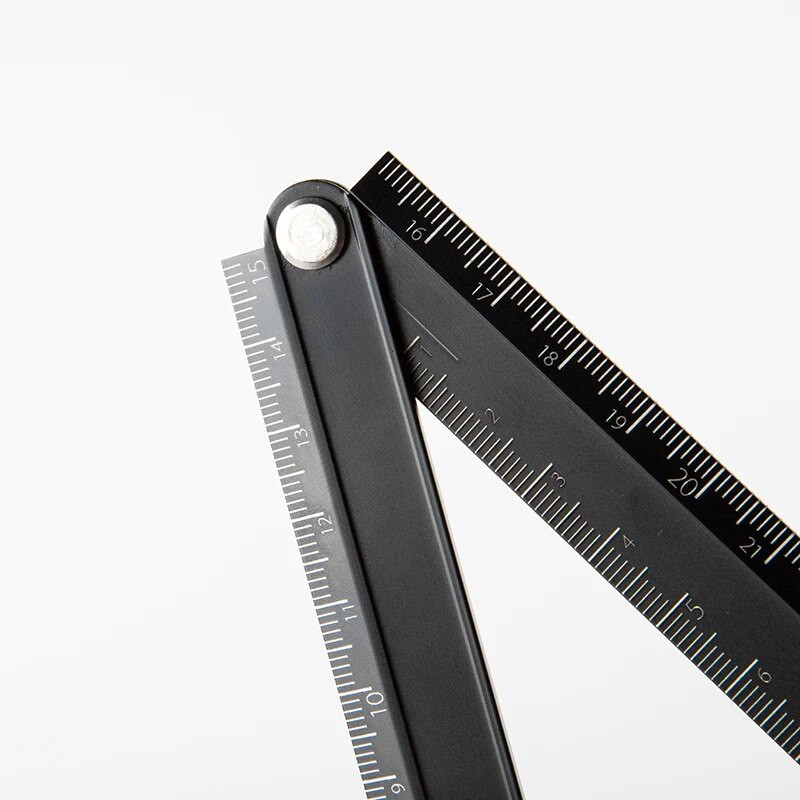 Kokuyo Alumite salokāms lineāls 15cm 30cm Pilsētas vienkrāsains mērīšanas stienis Japāņu kancelejas preces Biroja skolas piederumi skolēniem A6336