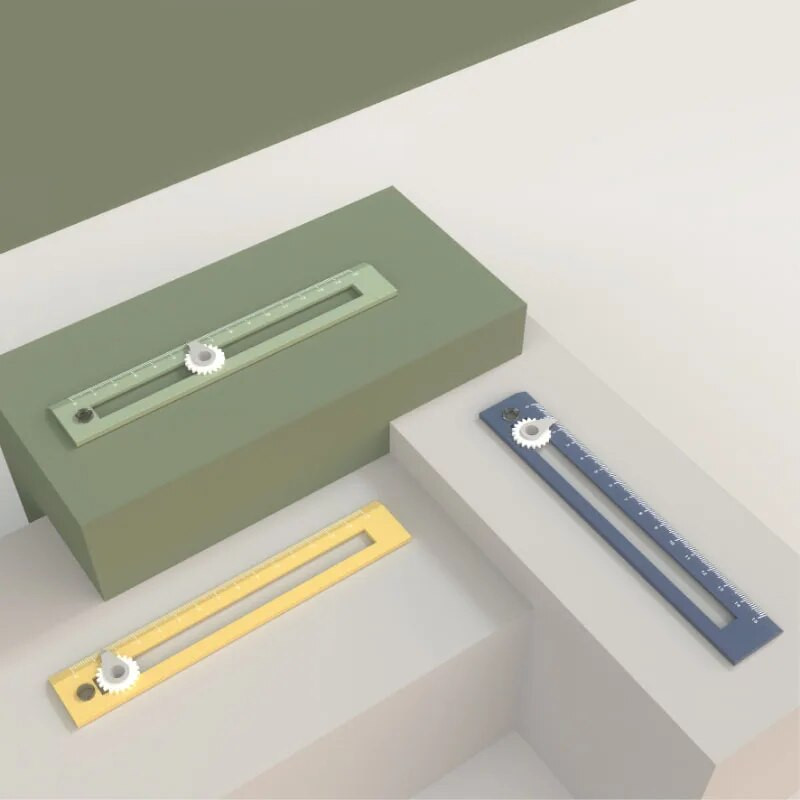 1Pc divi vienā kompasi Krāsu daudzfunkcionāls zīmēšanas apļa rīks DIY ģeometriskā kompasa lineāls biroja skolas mājas lapai