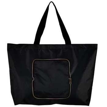 Чанти от юта за пазаруване Многократна чанта за пазаруване на плажа за хранителни стоки с дръжка Голям капацитет Органайзер за съхранение при пътуване за жени