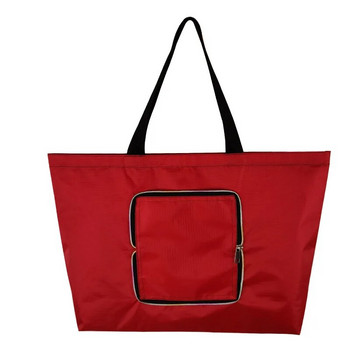 Чанти от юта за пазаруване Многократна чанта за пазаруване на плажа за хранителни стоки с дръжка Голям капацитет Органайзер за съхранение при пътуване за жени
