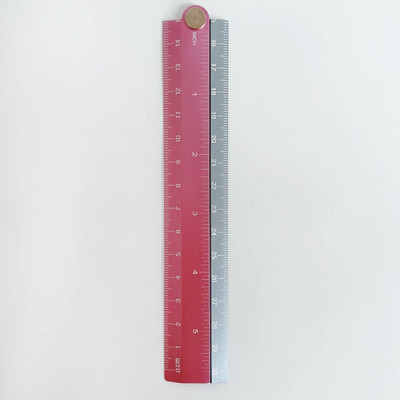 Nerūsējošā tērauda taisns lineāls centimetrs collas mērogā metriskais lineāls Precīzijas mērīšanas instruments saliekamā lineāla zīmēšanas lineāli