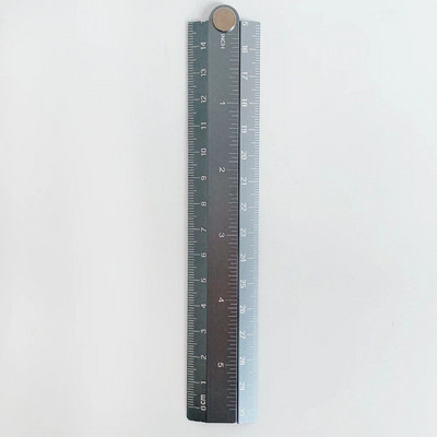 Nerūsējošā tērauda taisns lineāls centimetrs collas mērogā metriskais lineāls Precīzijas mērīšanas instruments saliekamā lineāla zīmēšanas lineāli