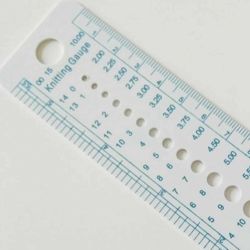 Jauns 1 gab. līmenis adīšanas piederumi collu collu šūšanas lineāls Plastmasas lineāls Adatas mērinstrumenta izmēra mērīšanas šūšanas adīšanas rīks Kawaii