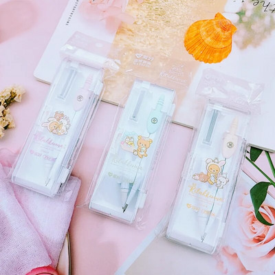 3PCS AIHAO 79236 Rilakkuma Σχεδιαστική Πυξίδα με Ανταλλακτικό Μόλυβδου Εργαλεία Μαθηματικής Γεωμετρίας για Σχολικά Είδη Χαριτωμένα Γραφικά Μαθητές