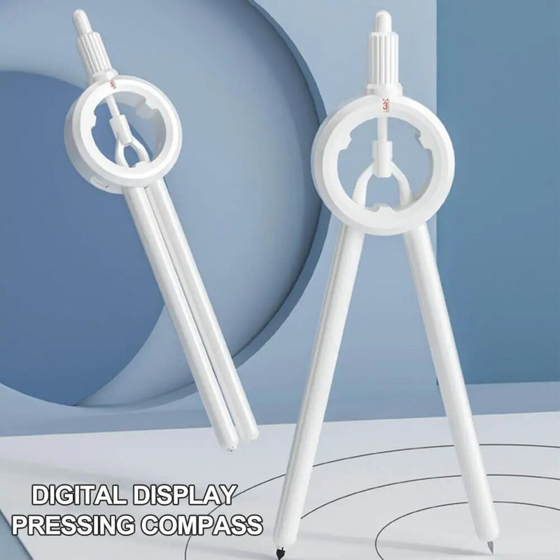 1 õpilaskompassi joonistusringi komplekt, multifunktsionaalne digitaalne kuvapaneel Kompassi täppisjoonistusringi mõõturi koolitarbed