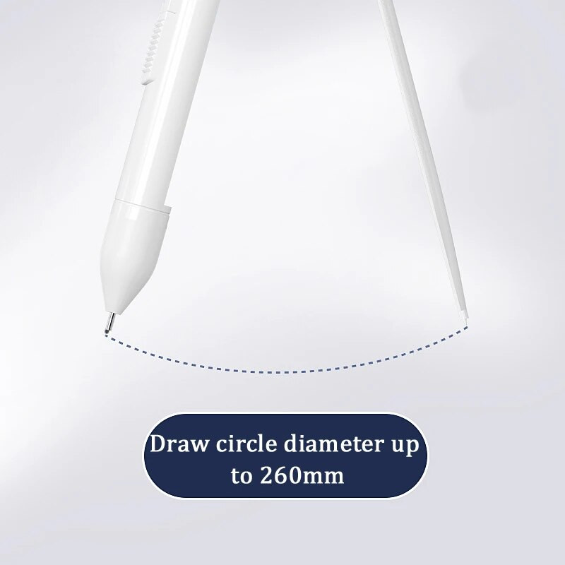 Koolitarvete kompassi kirjatarvete komplekt Lameda disainiga täppismehaaniline pliiats Kaks-ühes 0,7 mm pliiats, multifunktsionaalne