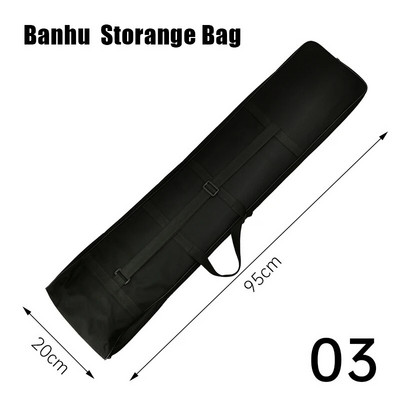 Pārnēsājama Jing Erhu soma, melna Oksfordas auduma ūdensnecaurlaidīga Erhu Protect pārnēsāšanas soma viegla rokassomiņa mūzikas instrumentu glabāšanai