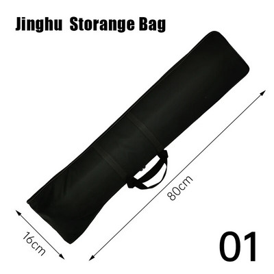 Pārnēsājama Jing Erhu soma, melna Oksfordas auduma ūdensnecaurlaidīga Erhu Protect pārnēsāšanas soma viegla rokassomiņa mūzikas instrumentu glabāšanai