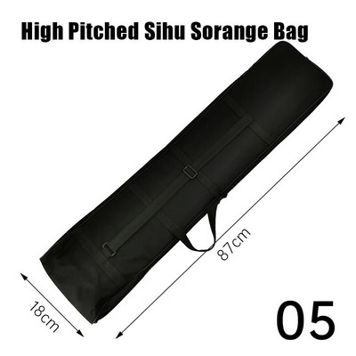 Pārnēsājama Jing Erhu soma, melna Oksfordas auduma ūdensnecaurlaidīga Erhu Protect pārnēsāšanas soma viegla rokassomiņa mūzikas instrumentu glabāšanai