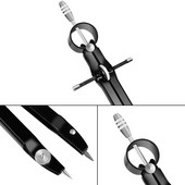 Täpne kompassi kompass, tahke ja geomeetriline matemaatika ja seadistatud täppis- ja vastupidav lukuga professionaalne kompass metalltasapinna jaoks