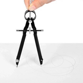 Precis Compass Compass Solid and Geometry Math and set Precision and Durable Lock Professional Compass for Metal Plane with