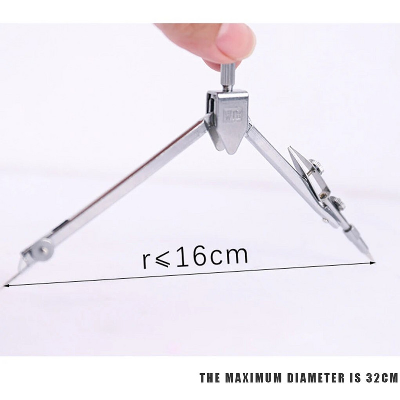 Kompass Matemātikas zīmēšanas rīks Ģeometrijas precizitātes rasēšanas aplis Skolas skolēnu kancelejas piederumu komplekts
